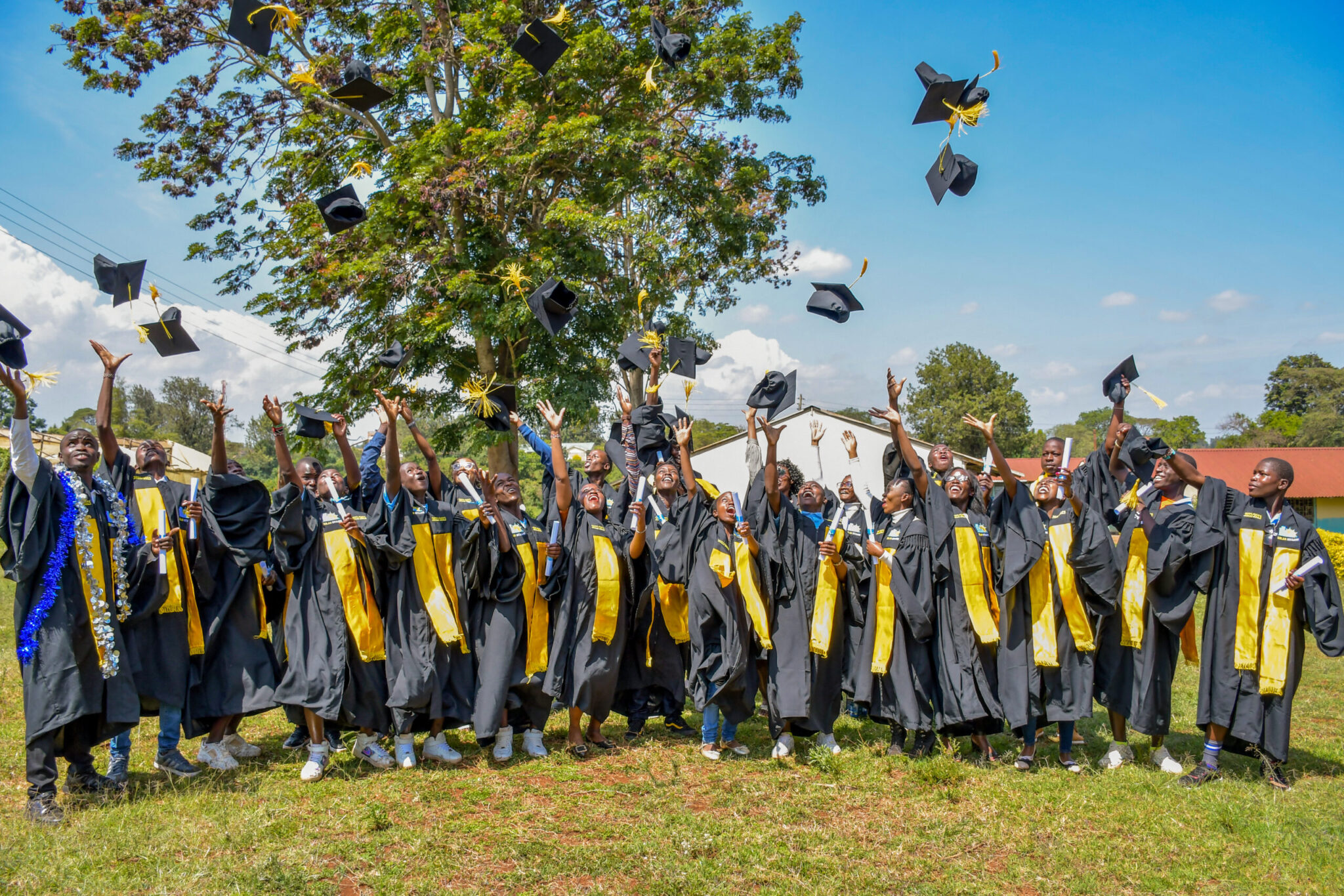 Abschlussfeier Solartechnik in Kenia