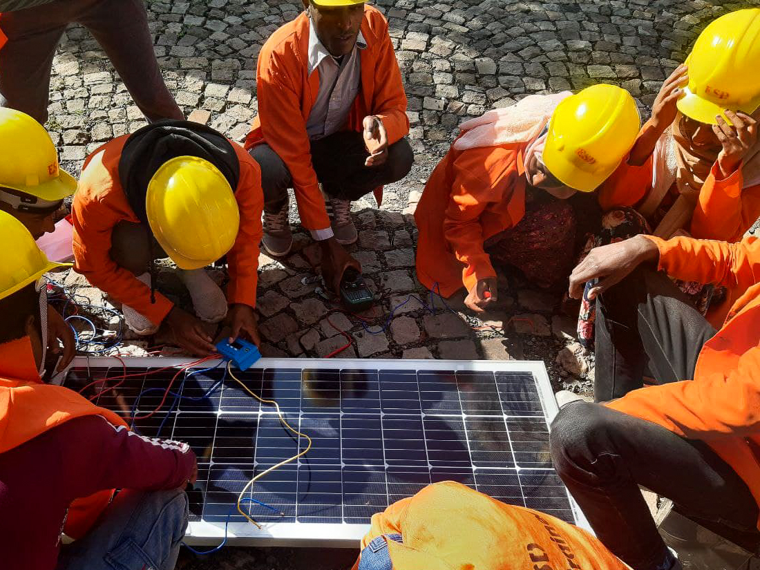 Praktische Solarausbildung Solar Learning Äthiopien