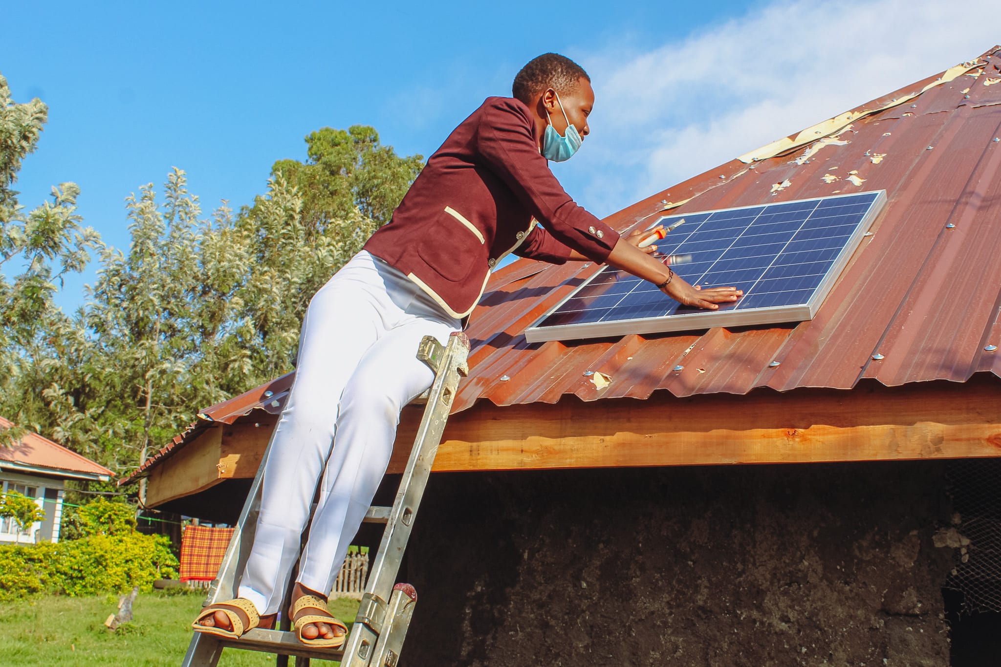 Solarinstallation Dach