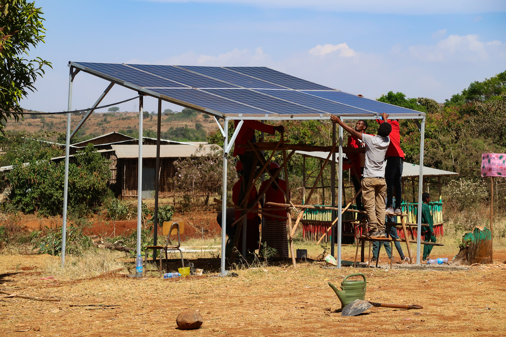Solaranlage Äthiopien Solarausbildung