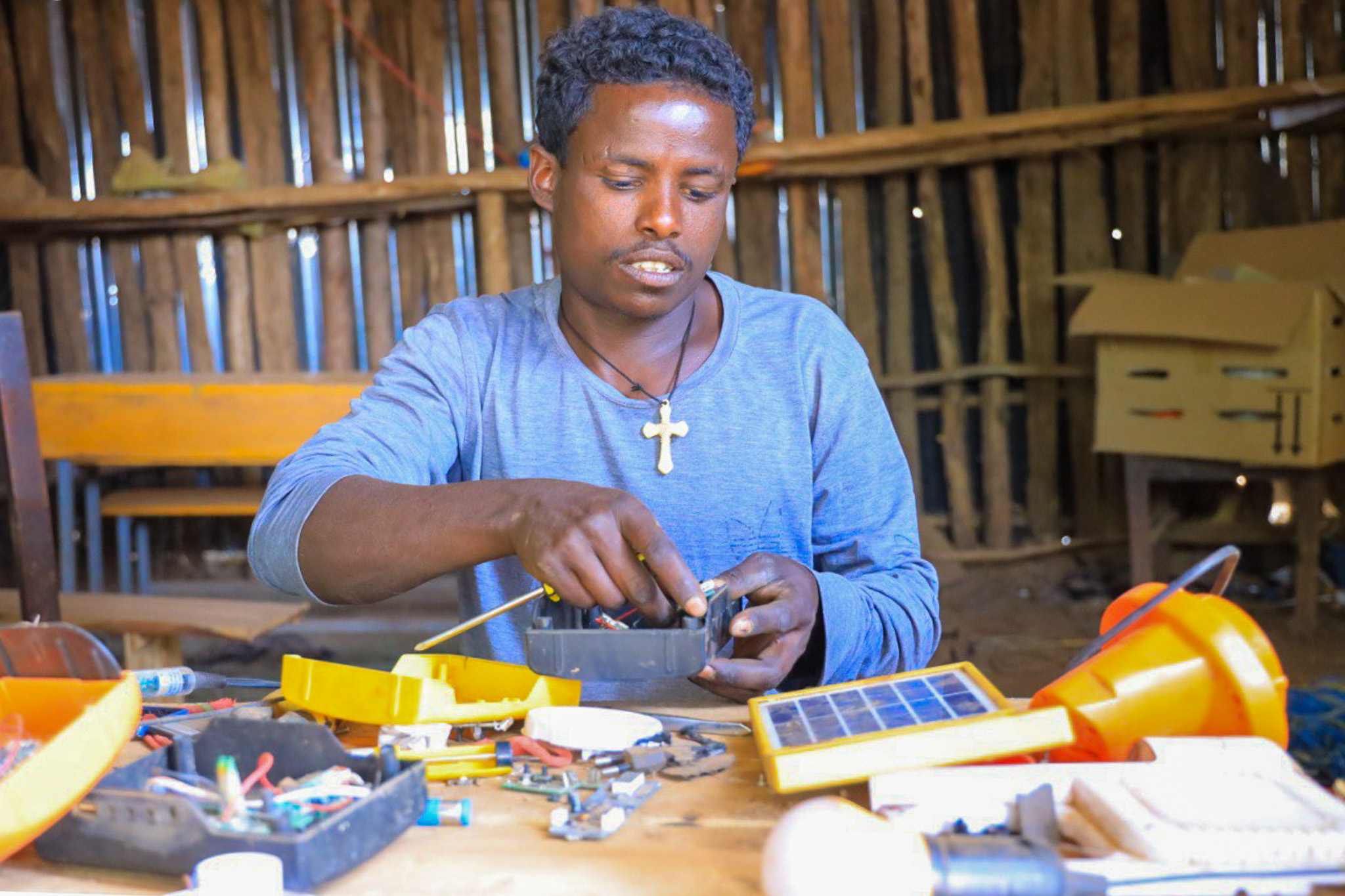 Habtie Sitotaw Ausbildung Solartechnik Äthiopien